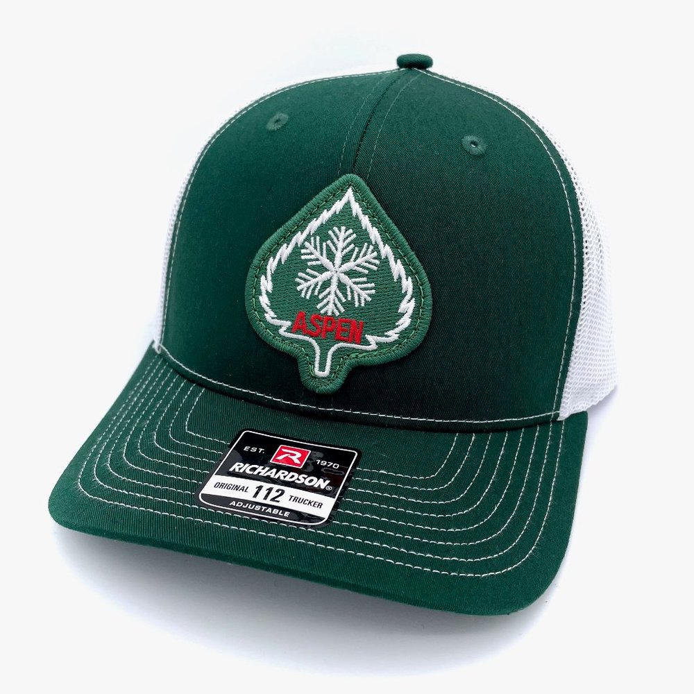 Aspen Colorado Leaf Logo Patch Hat - Richardson 112